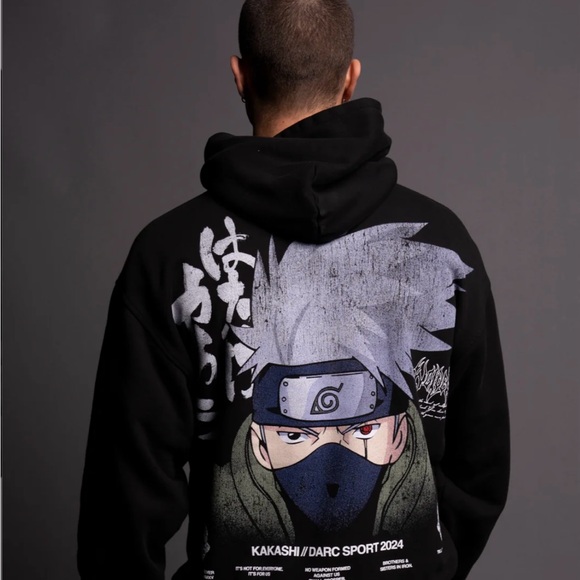 DARC SPORT X NARUTO X KAKASHI HATAKE “NINJA WORLD” HOODIE - Picture 6 of 9